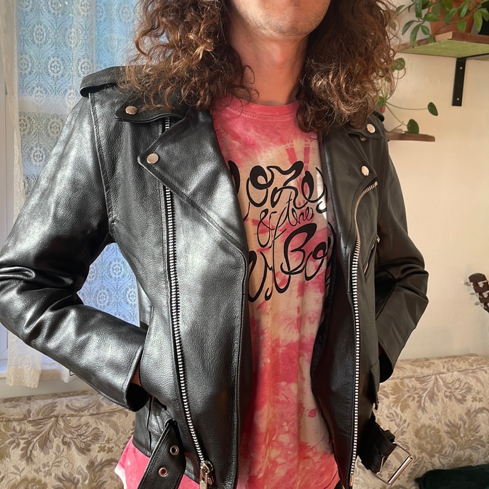 Allstate Leather Biker Jacket Men’s size 30